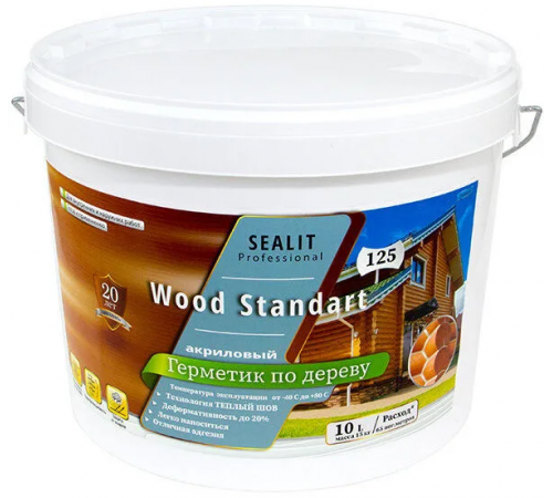 Купить ГЕРМЕТИК - Sealit Wood Standart для профессиональных работ с деревянными домами 5 л в Курске, Курская область